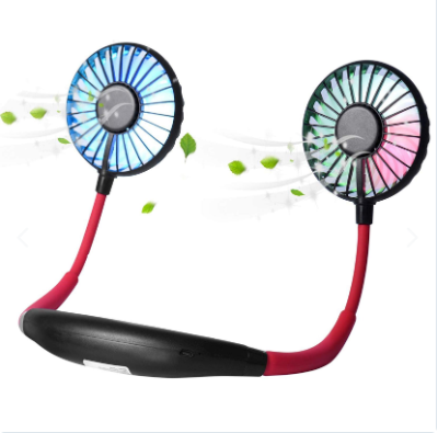 VENTILADOR PORTATIL DE ALTA POTENCIA CON LUZ LED