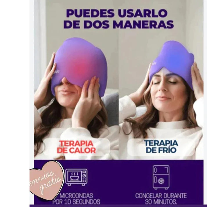 UltraICE® Original Gorro Terapéutico Antimigraña