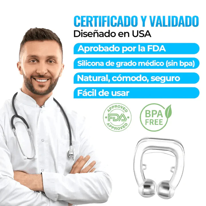 RespiraFlex™- CLIP NASAL ANTIRONQUIDOS