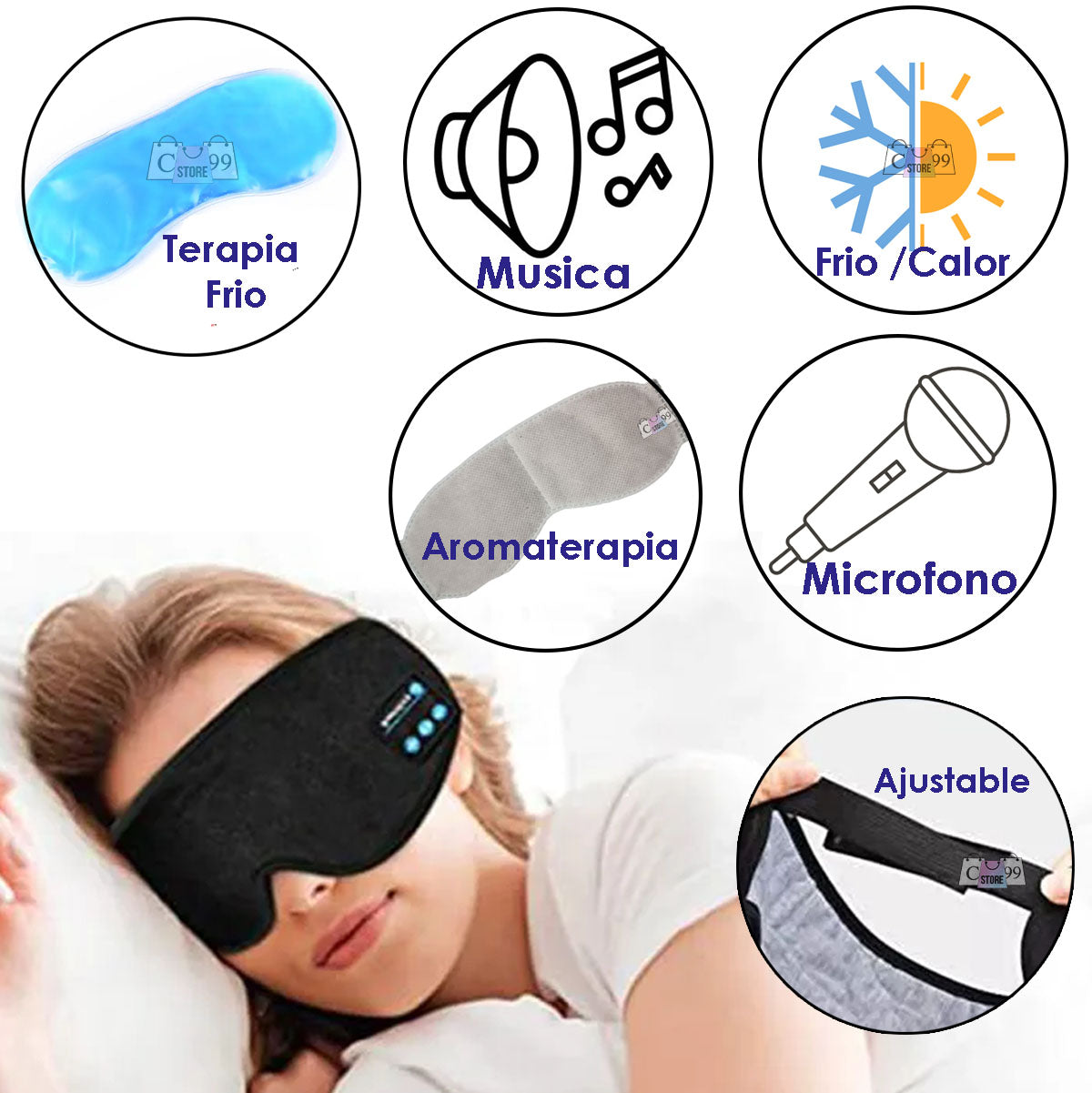 SLEEPING MASK™️ - AURICULARES CON MASCARA PARA DORMIR