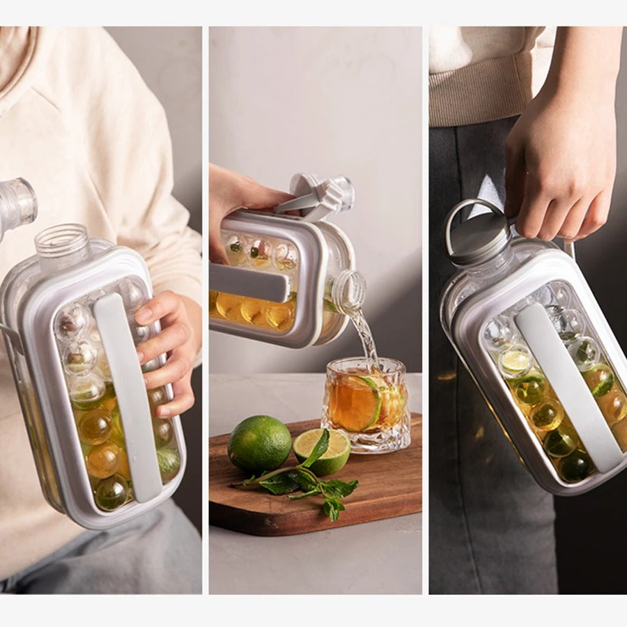 Botella para cubo de Hielo con molde 2 en 1