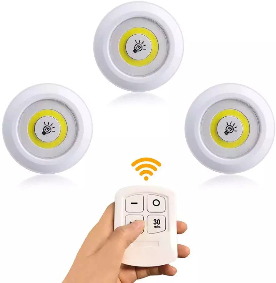 SET DE LUCES LED X3 CON CONTROL PLUS