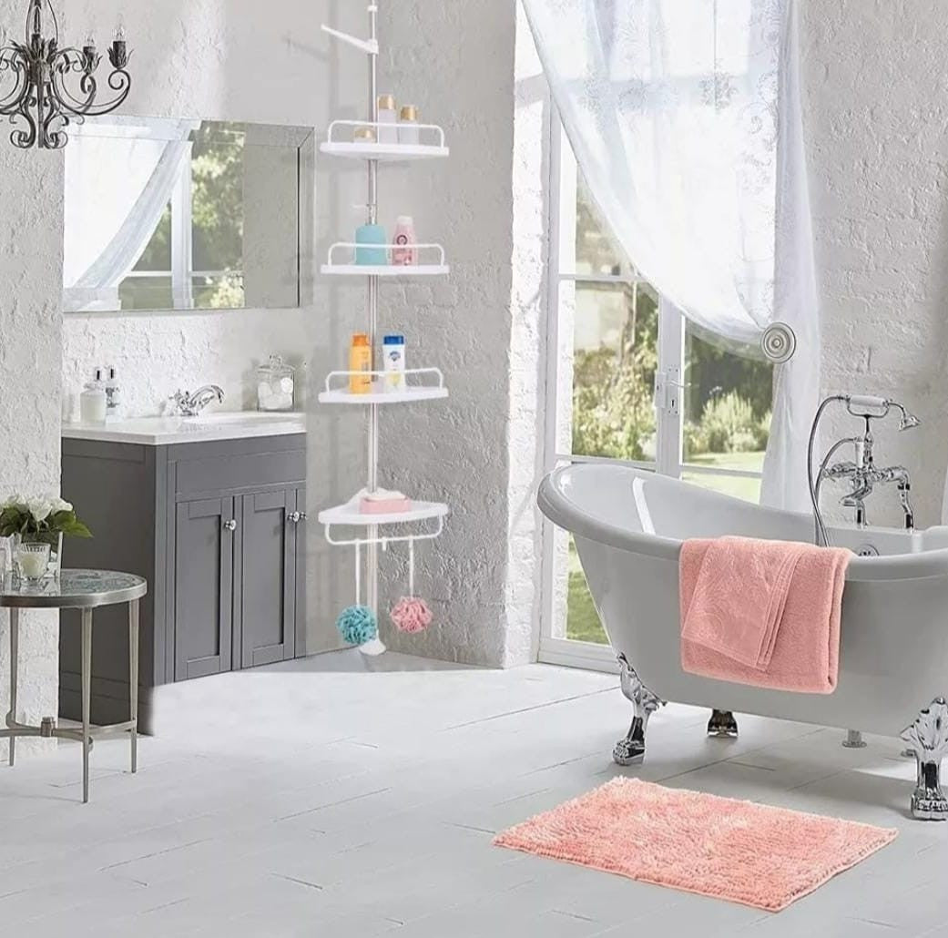 StableShower- Organizador de Esquina para una Ducha Segura