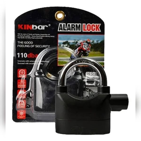 CANDADO ANTIRROBO CON ALARMA