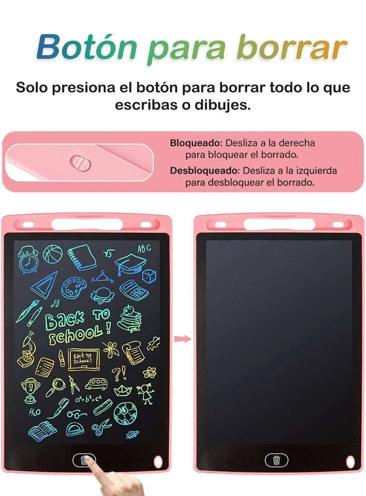 MAGIC WORLD ™️ - TABLERO MAGICO LCD 12" PIZARRA DIDACTICA