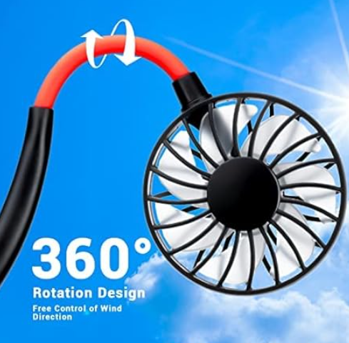 VENTILADOR PORTATIL DE ALTA POTENCIA CON LUZ LED