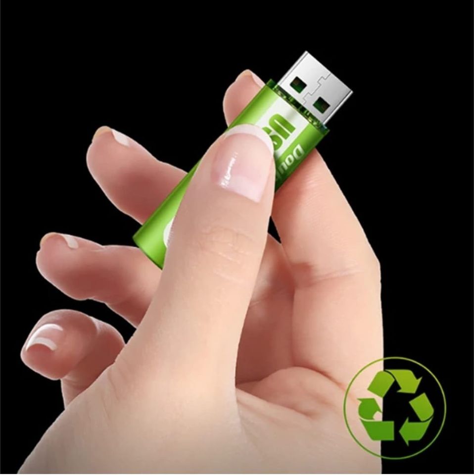 EnergyPlus- PILAS AA RECARGABLE CON USB + LUZ LED
