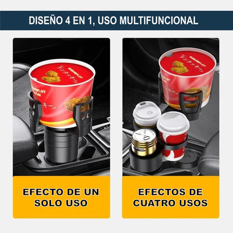EXPANSOR DE PORTAVASOS PARA CARRO MULTIUSOS