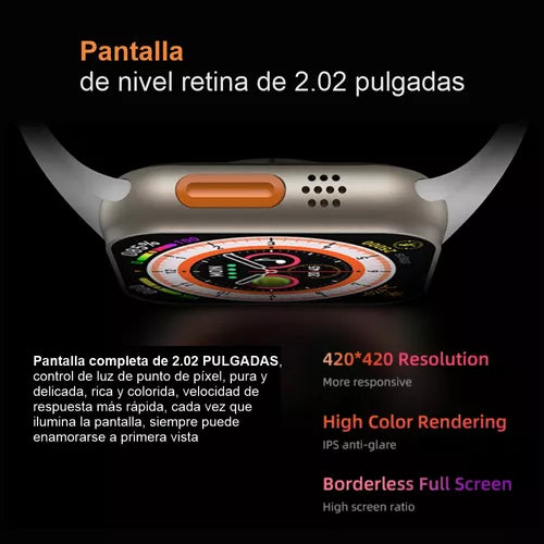 Smart Watch Pro- Reloj con Pantalla Ultra HD + 2 CORREA GRATIS
