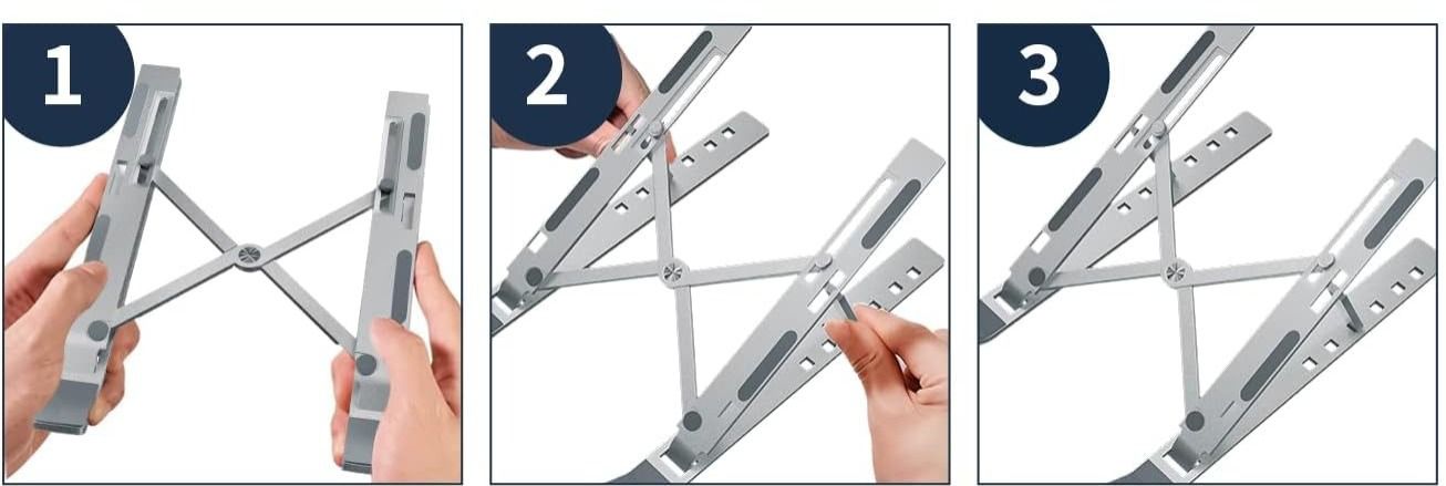 Base ajustable para ordenador portátil, almohadilla de refrigeración 💻