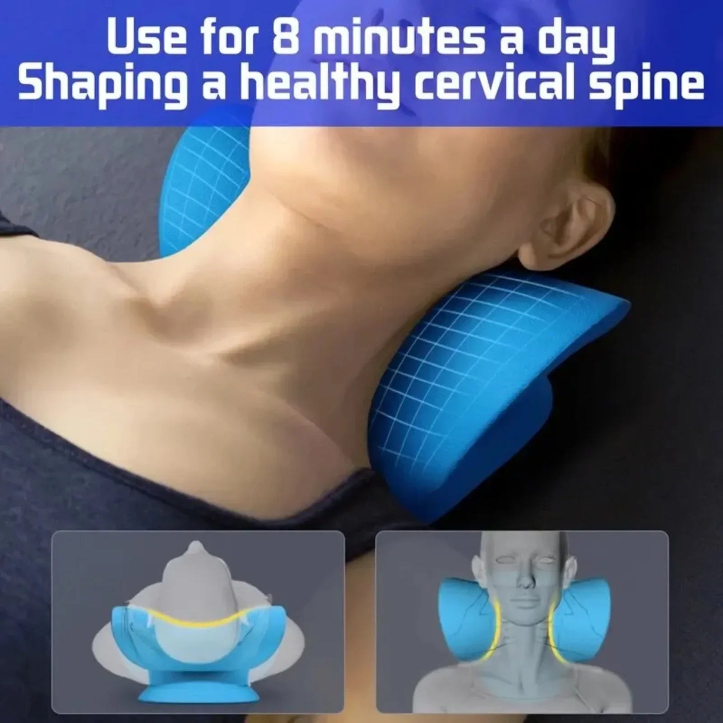 Almohada Terapéutica de Masaje Cervical