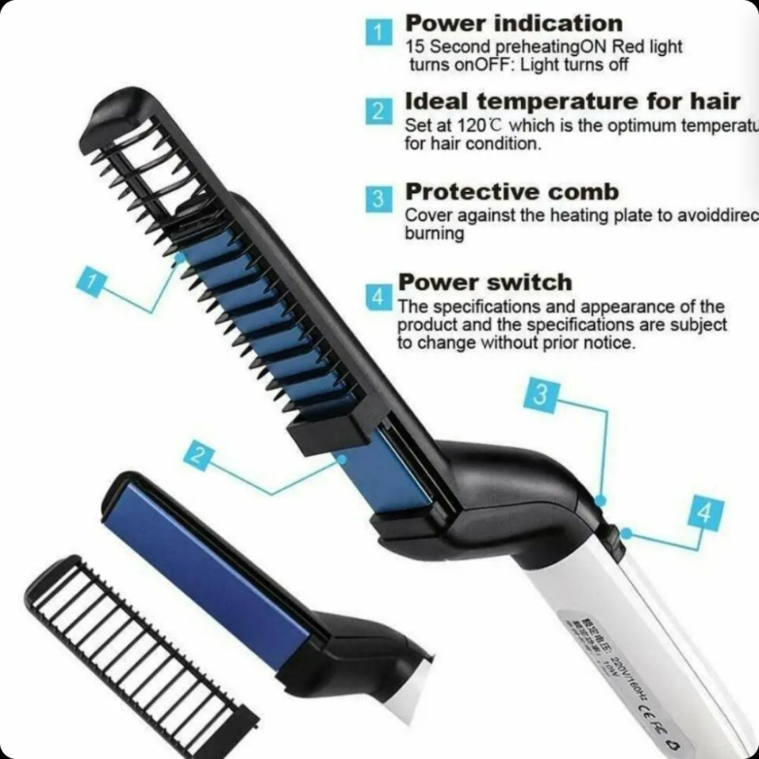 Cepillo BarbaMag®️ Alisador Eléctrico
