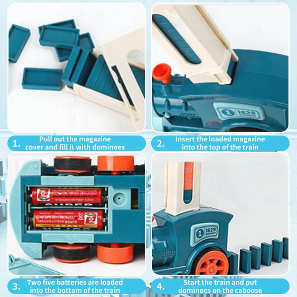 Tren de Dominó Eléctrico Infantil