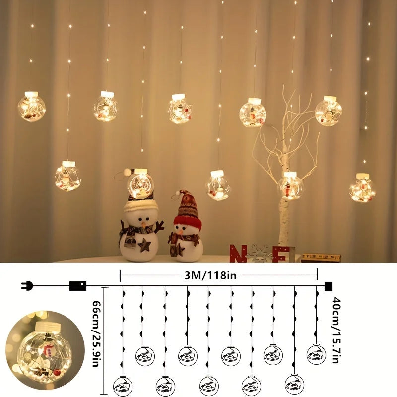 Luces LED Navideñas Colgantes Con 3 metros de longitud
