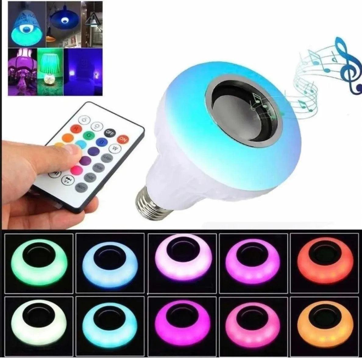 Bombillo Parlante Bluetooth Multicolor