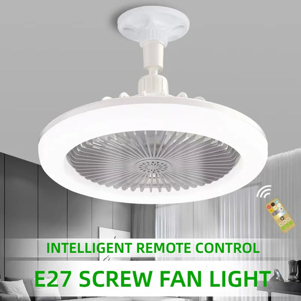 Ventilador Giratorio con Luz LED