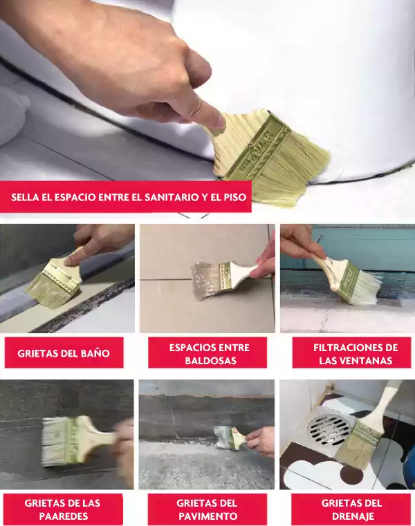 WATERPROOF ™ SELLADOR INVISIBLE 500 ML + BROCHA INCLUIDA ¡¡ GRAN PROMO PAGUE 1 LLEVA 2 !!