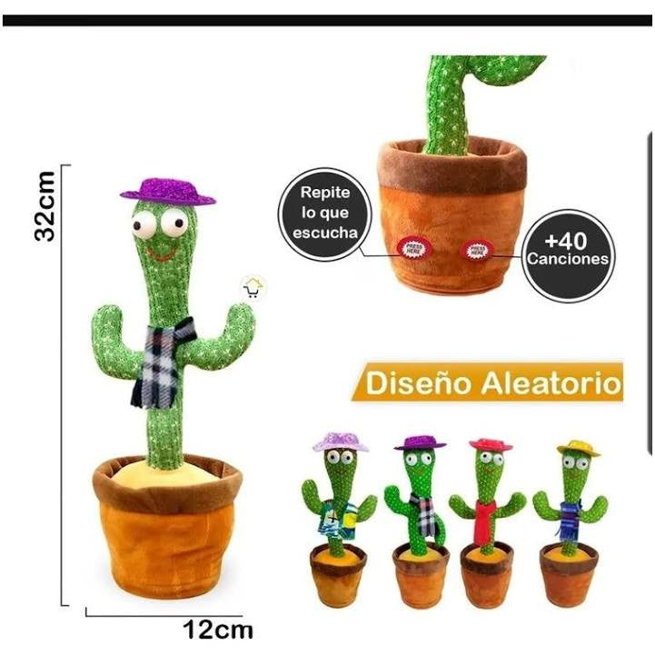 CACTUS INTERACTIVO CANTA , BAILA Y REPITE