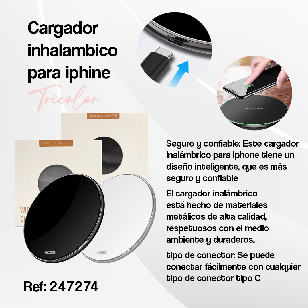 Cargador Inhalambrico Para Iphone 📲