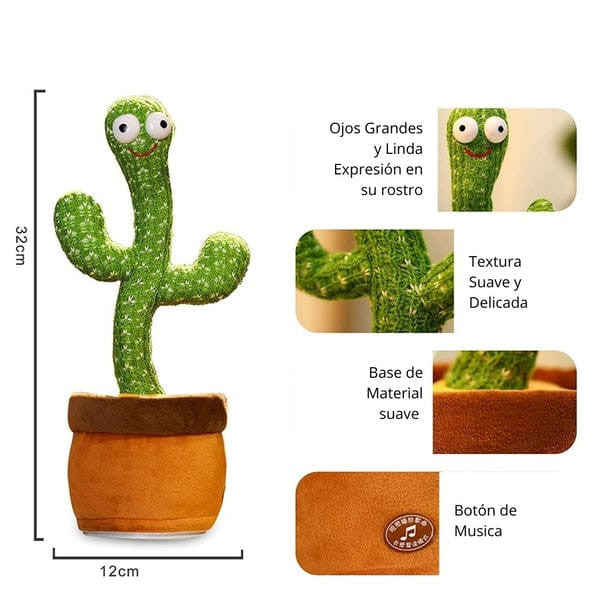 CACTUS INTERACTIVO CANTA , BAILA Y REPITE