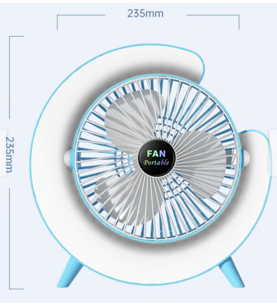 AirFlow Elite ®️ - VENTILADOR PORTATIL CON LUZ RGB