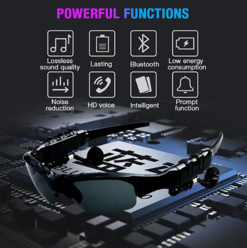 SmartSun ™️- Gafas de sol inteligente con Bluetooth + Micrófono Incorporado.