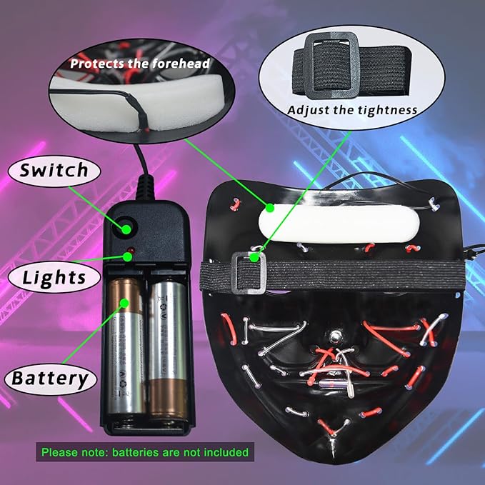 Máscara LED La Purga