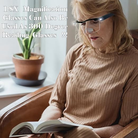 GAFAS VISION LUPA CON LUZ LED