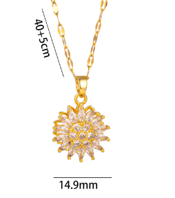 COLLAR GIRASOL GIRATORIO + CAJA DE REGALO 🎁