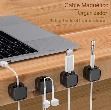 ORGANIZADOR DE CABLE MAGNETICO X3 UNIDADES
