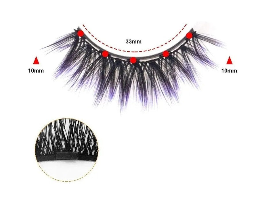 KIT PESTAÑAS MAGNETICAS + DELINEADOR Y PINZA DE ACERO 🌸