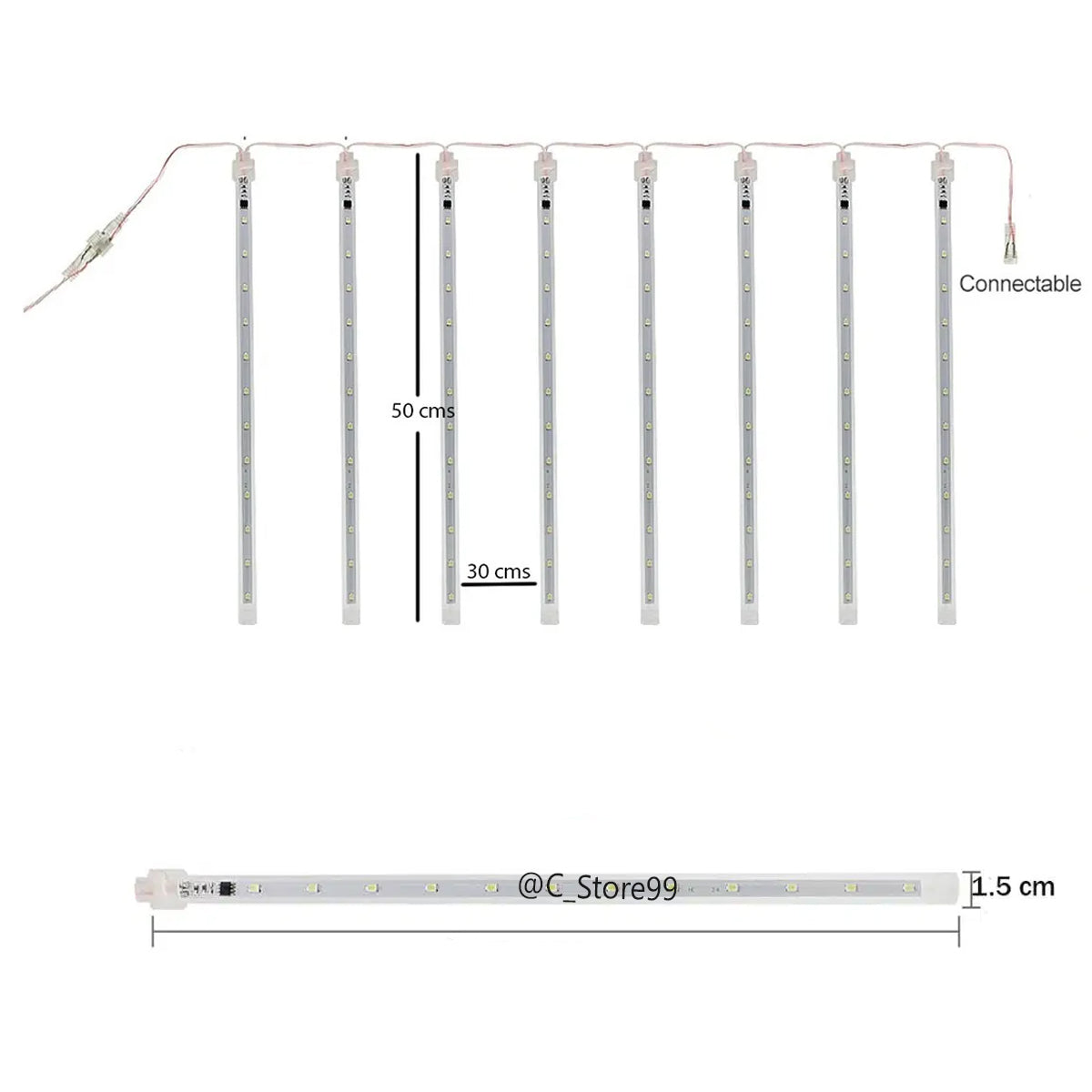 METEOR LIGHT  ™️- LUCES LED LAGRIMAL METEORO 50CM
