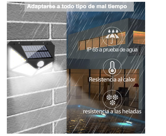 LAMPARA SOLAR LED CON SENSOR