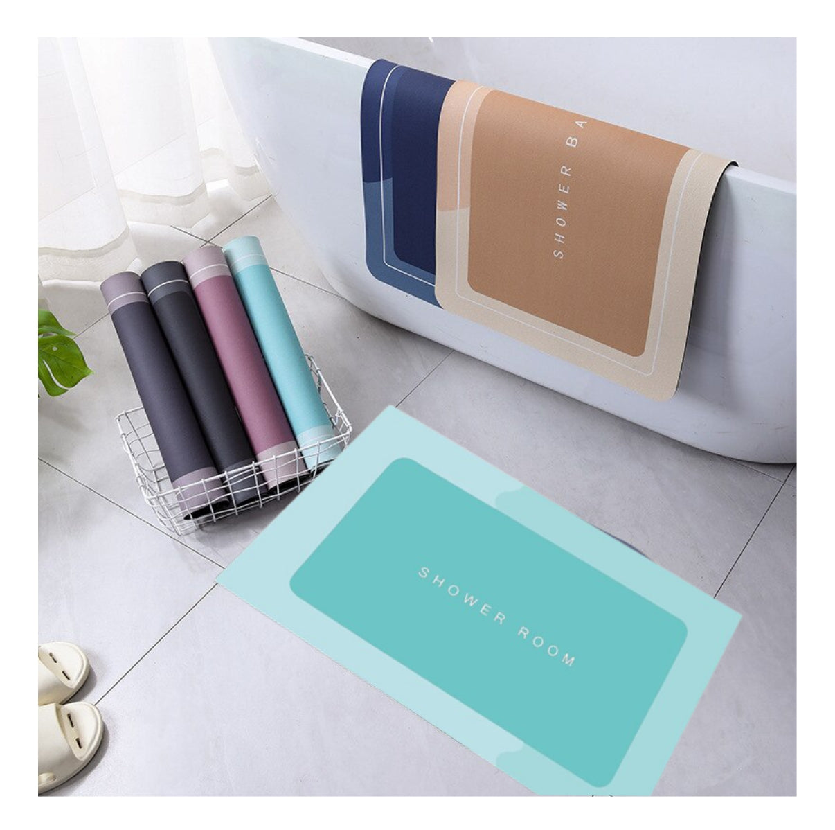 BATHROOM MAT™️ - TAPETE DE BAÑO ANTIDESLIZANTE