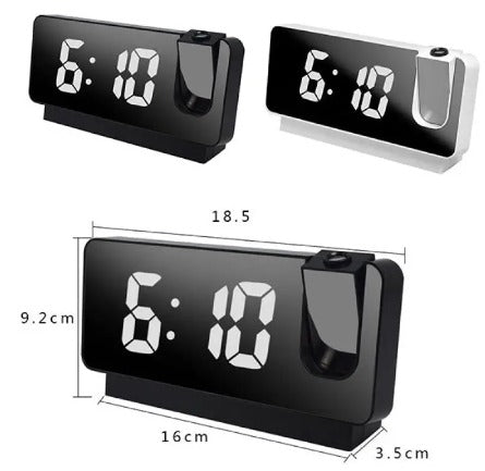 Reloj digital LED con proyector