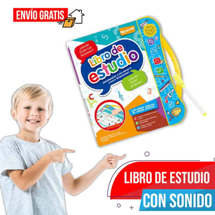 LIBRO INTERACTIVO  DE ESTUDIO PARA NIÑOS CON AUDIO
