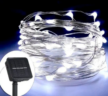 Luces Navideñas con Panel Solar  20 Metros 200 Luces LED💡🎅🏼