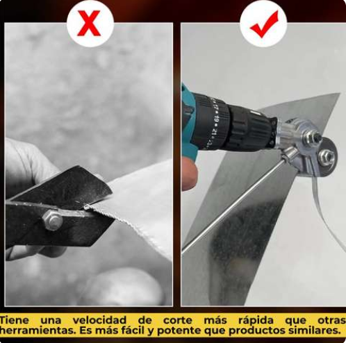 MetalCutter - ADAPTADOR DE TALADRO PARA CORTAR PLACAS METALICAS Y ALUMINIO