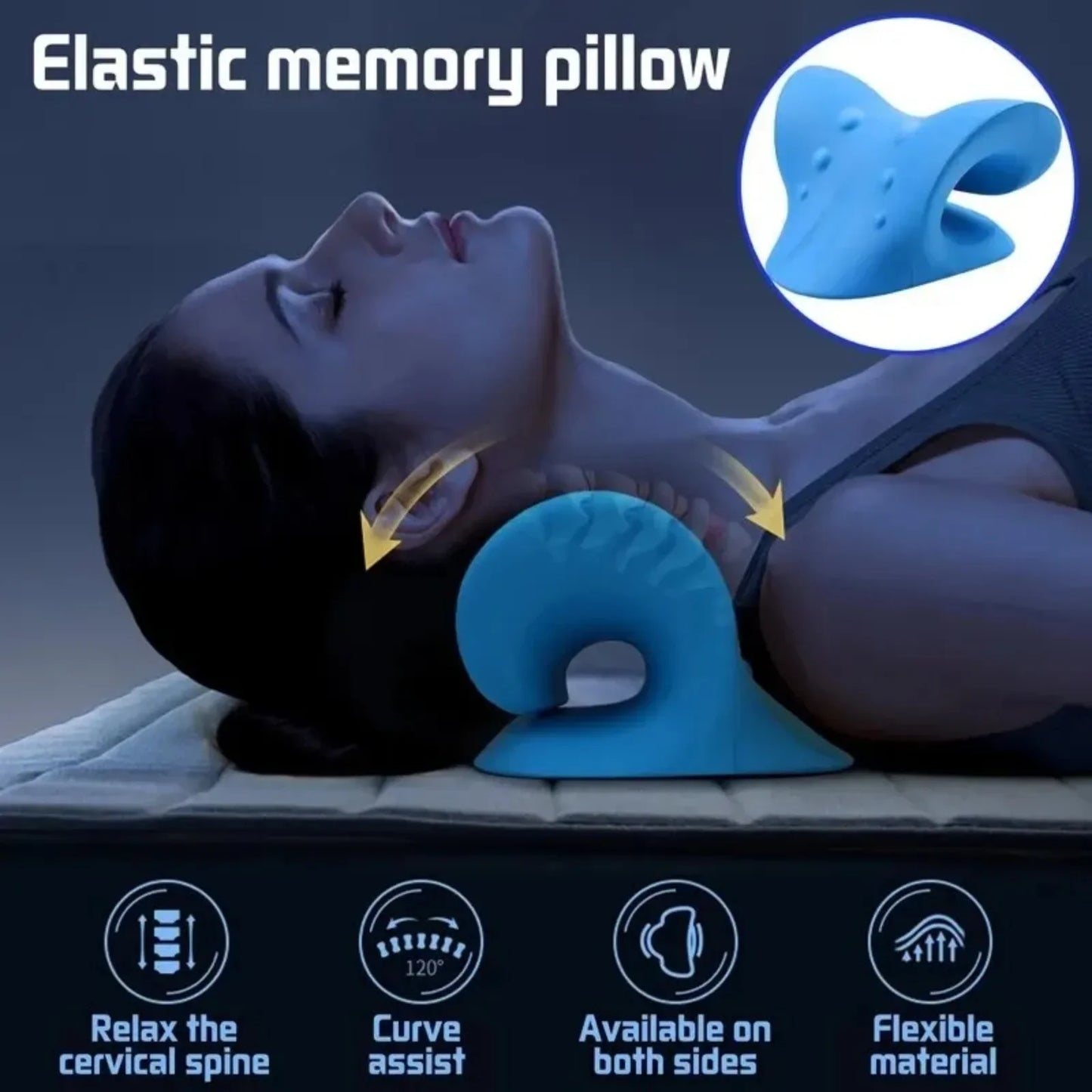 Almohada Terapéutica de Masaje Cervical