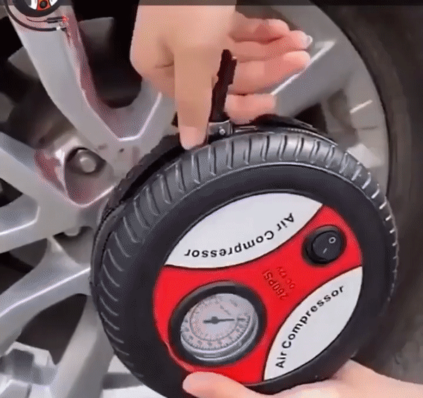 Mini Compresor de Aire Portátil + 3 Adaptadores de boquilla – FAST SHOP CR