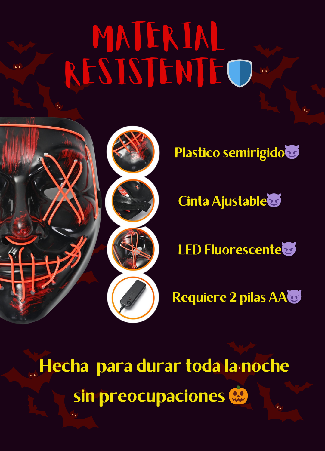 Máscara LED La Purga