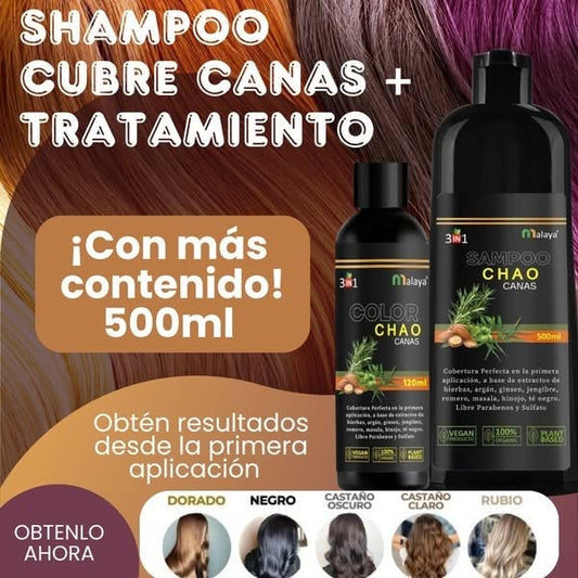 Shampoo Adiós Canas Fácil
