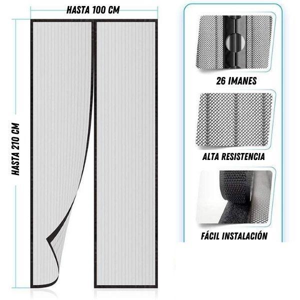 MagniSafe ™️ -Malla Cortina con cierre magnético automático  210 X 100 cm