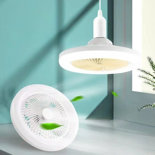 Ventilador Giratorio con Luz LED