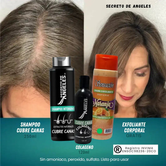 Champú Milagroso Cubre Canas + 2 Obsequios Gratis