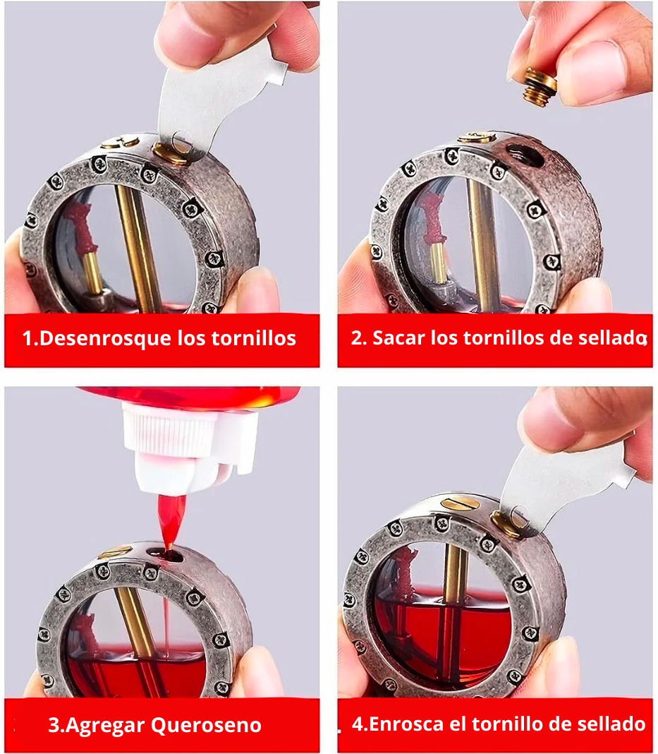 Encendedor Vintage Dorado Elegante + Caja de regalo 🎁