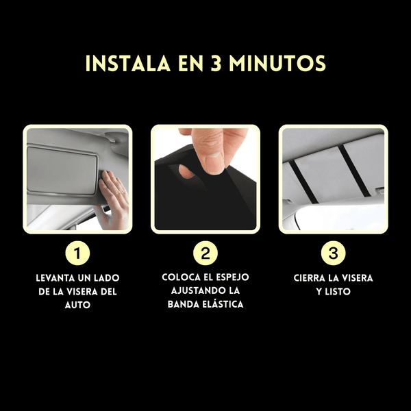 Espejo de Coche Luminoso