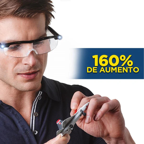 GAFAS VISION LUPA CON LUZ LED
