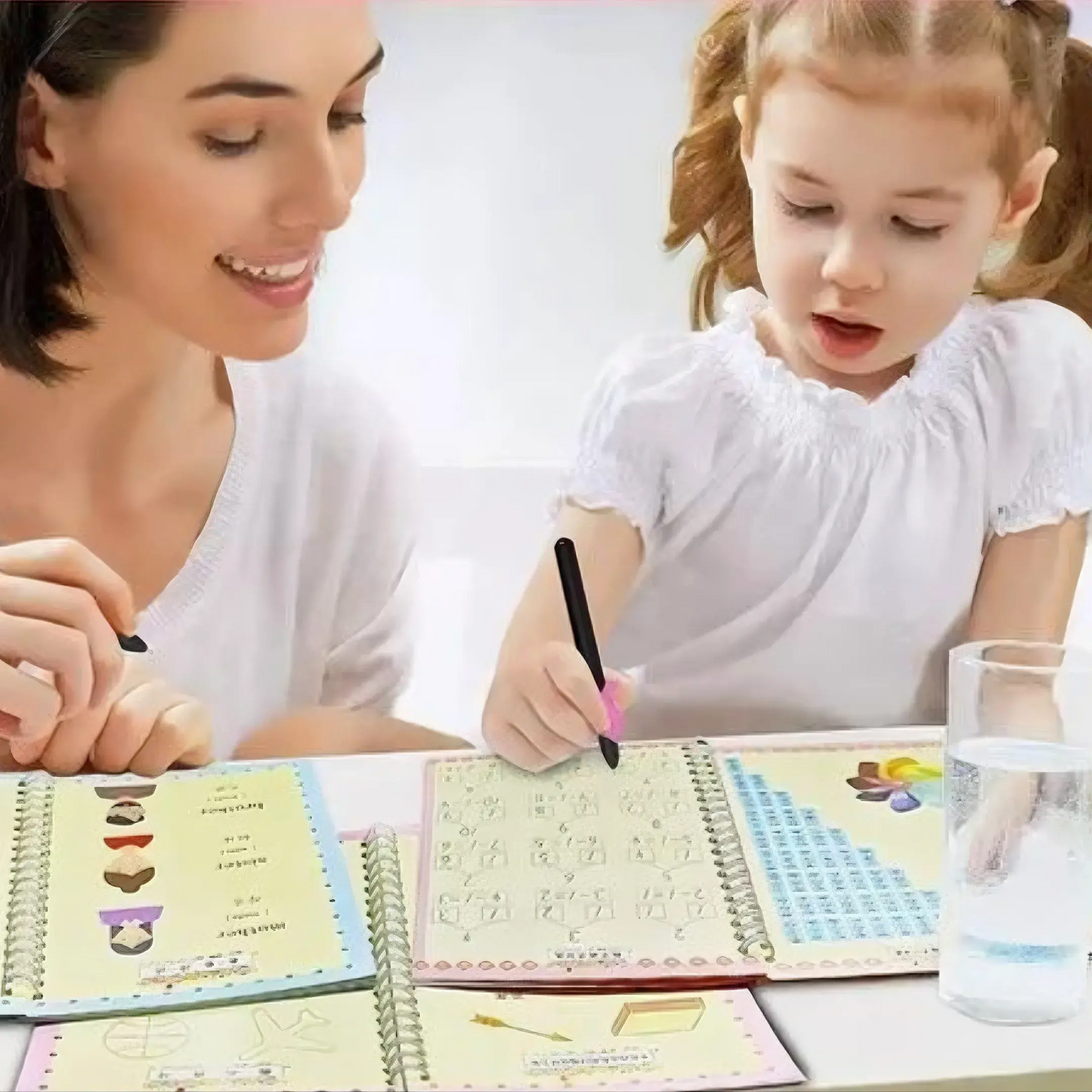 KIT DE 4 CUADERNOS DE CALIGRAFIA + 10 MINAS GRATIS