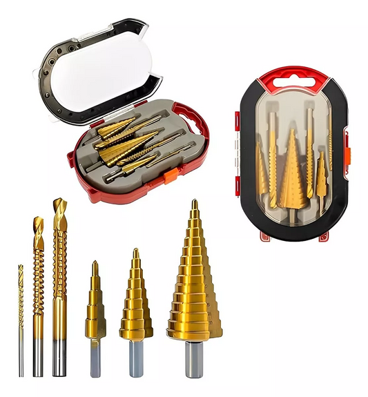 Step Drill™ - Juego Brocas X6 Escalonada